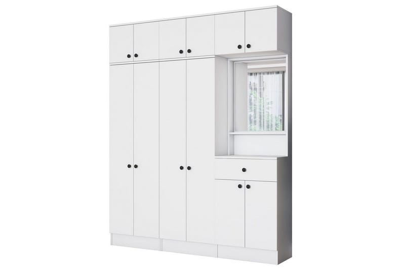 Hallmöbel Donel Vit - Vit - Möbler - Hallmöbler - Möbelset för hall & entre
