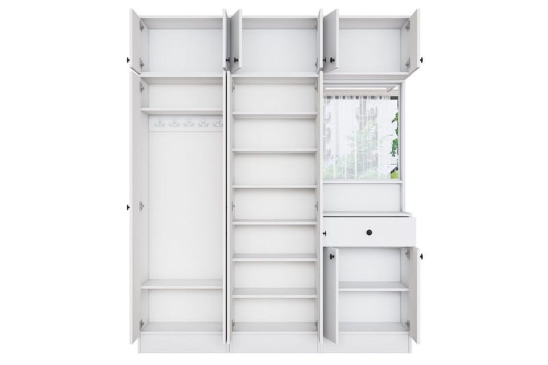 Hallmöbel Donel Vit - Vit - Möbler - Hallmöbler - Möbelset för hall & entre