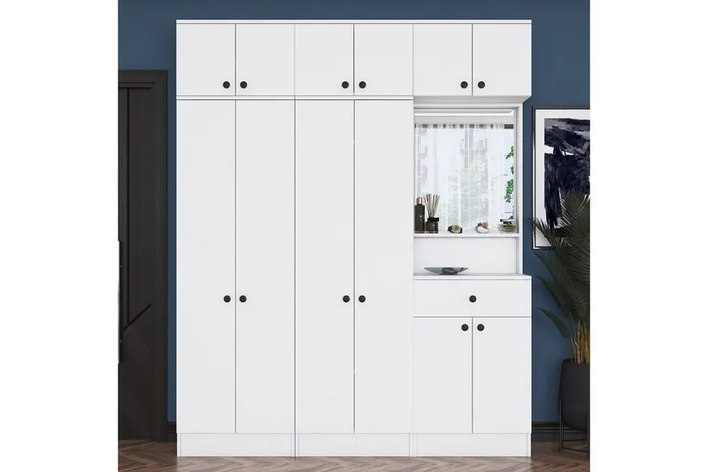 Hallmöbel Donel Vit - Vit - Möbler - Hallmöbler - Möbelset för hall & entre