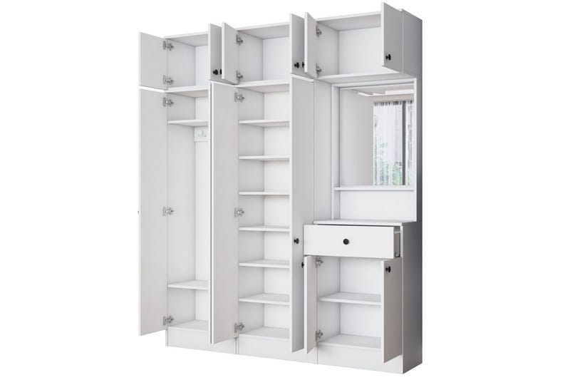 Hallmöbel Donel Vit - Vit - Möbler - Hallmöbler - Möbelset för hall & entre