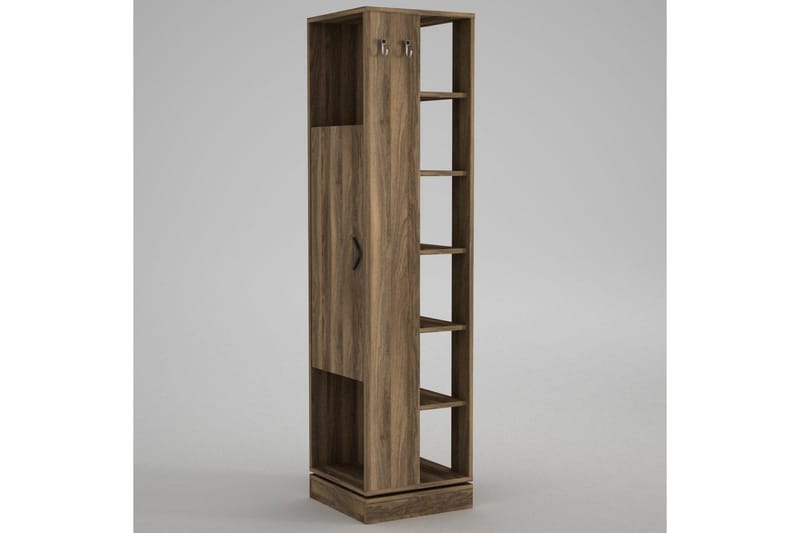 Hallmöbel Honi Valnöt - Mörkbrun - Möbler - Hallmöbler - Möbelset för hall & entre