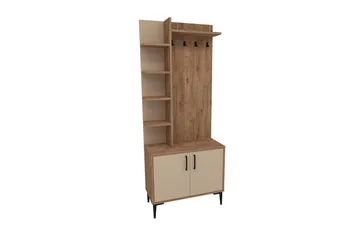 Hallmöbel Windholm Atlantisk Tall / Beige - Beige/Ljusfärgat trä - Möbler - Hallmöbler - Möbelset för hall & entre