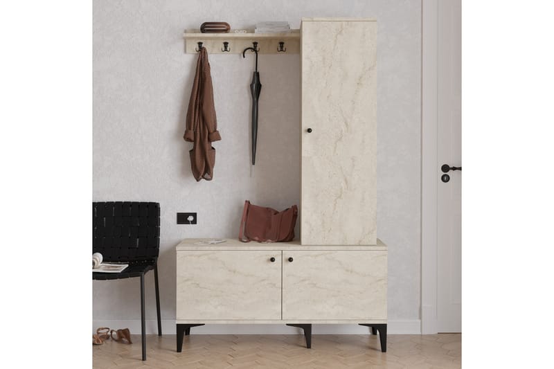 Hatcher Hallmöbelset - Beige - Möbler - Hallmöbler - Möbelset för hall & entre