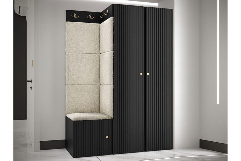 Hollan Hallmöbelset - Brun/Beige - Möbler - Hallmöbler - Möbelset för hall & entre