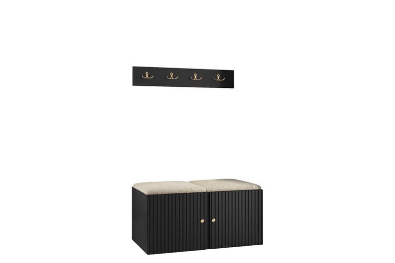 Hollan Hallmöbelset - Grå - Möbler - Hallmöbler - Möbelset för hall & entre