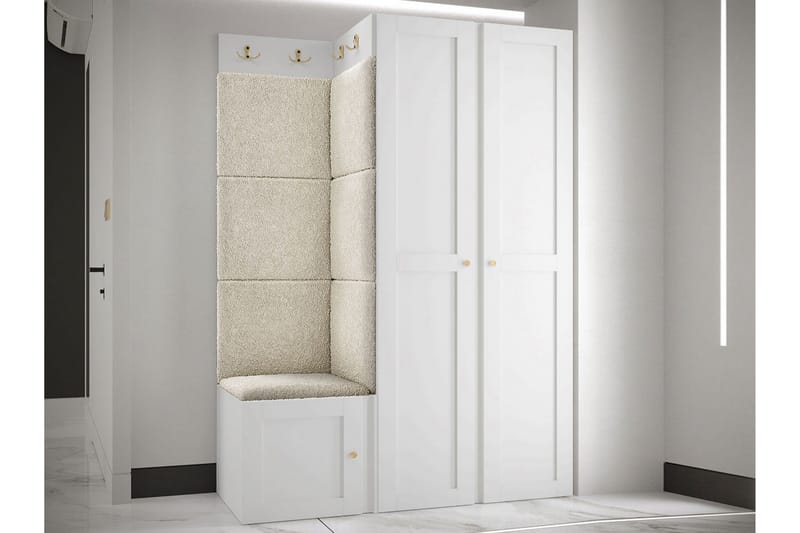 Hollan Hallmöbelset - Grå/Beige - Möbler - Hallmöbler - Möbelset för hall & entre