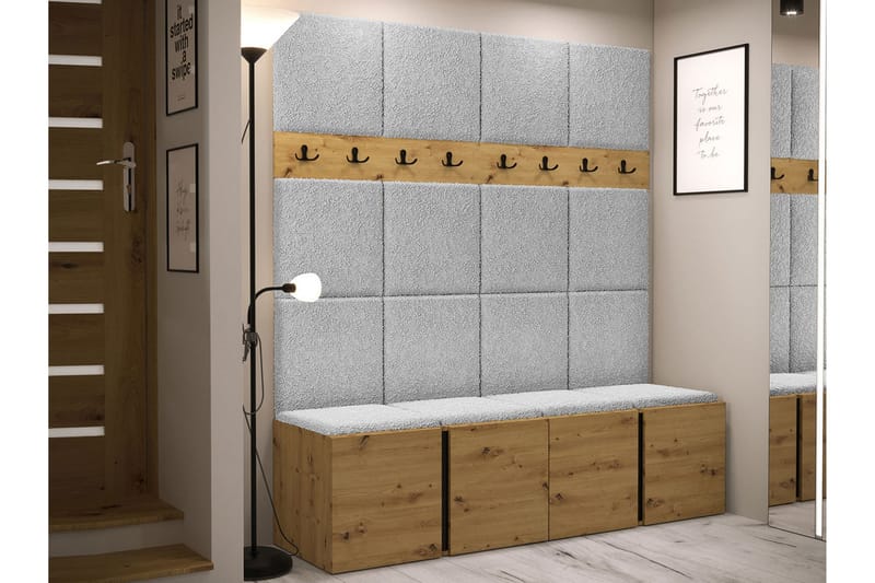 Hollan Hallmöbelset - Grå/Beige - Möbler - Hallmöbler - Möbelset för hall & entre