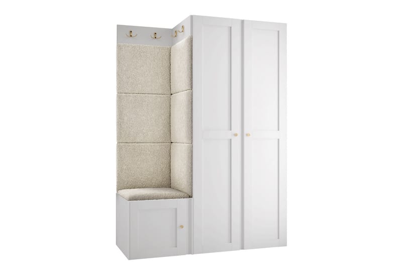 Hollan Hallmöbelset - Grå/Beige - Möbler - Hallmöbler - Möbelset för hall & entre