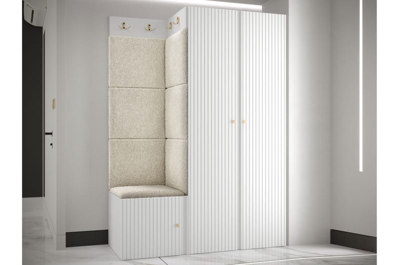 Hollan Hallmöbelset - Svart/Vit - Möbler - Hallmöbler - Möbelset för hall & entre