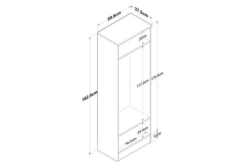 Hooda Hallmöbelset Vit - Hanah Home - Möbler - Hallmöbler - Möbelset för hall & entre