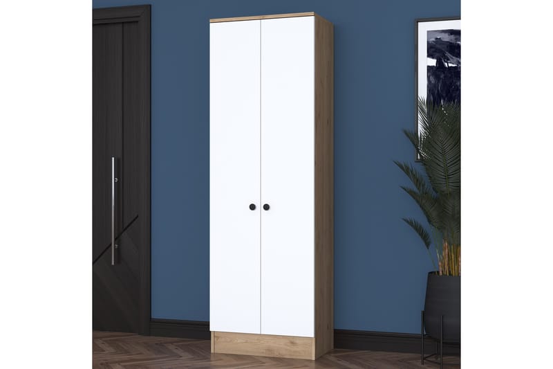 Hooda Hallmöbelset Vit/Brun - Hanah Home - Möbler - Hallmöbler - Möbelset för hall & entre