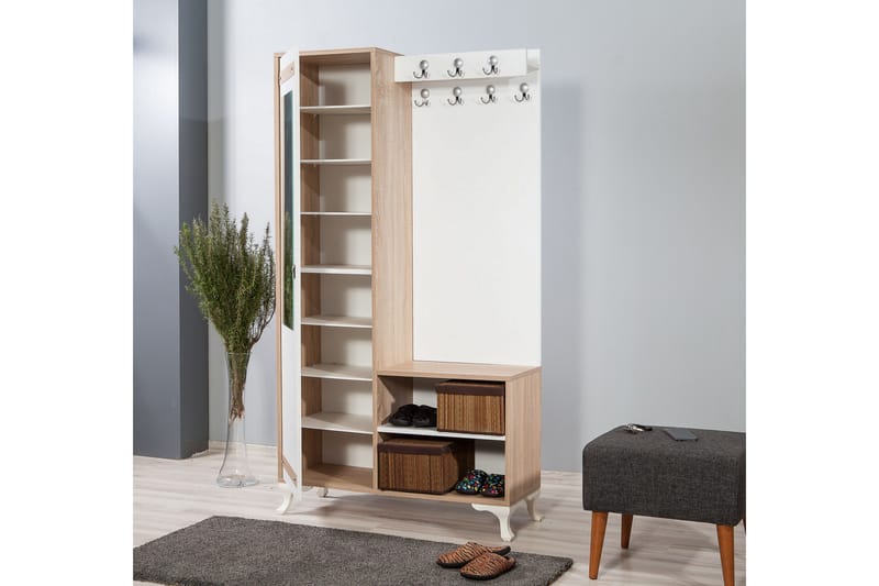 Brokind Klädförvaring 100 cm - Brun - Möbler - Hallmöbler - Möbelset för hall & entre