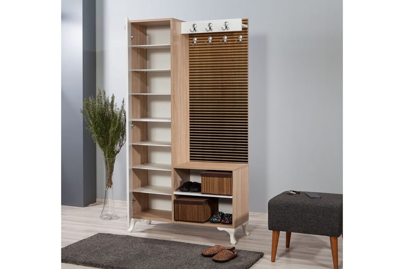 Brokind Klädförvaring 100 cm - Brun - Möbler - Hallmöbler - Möbelset för hall & entre