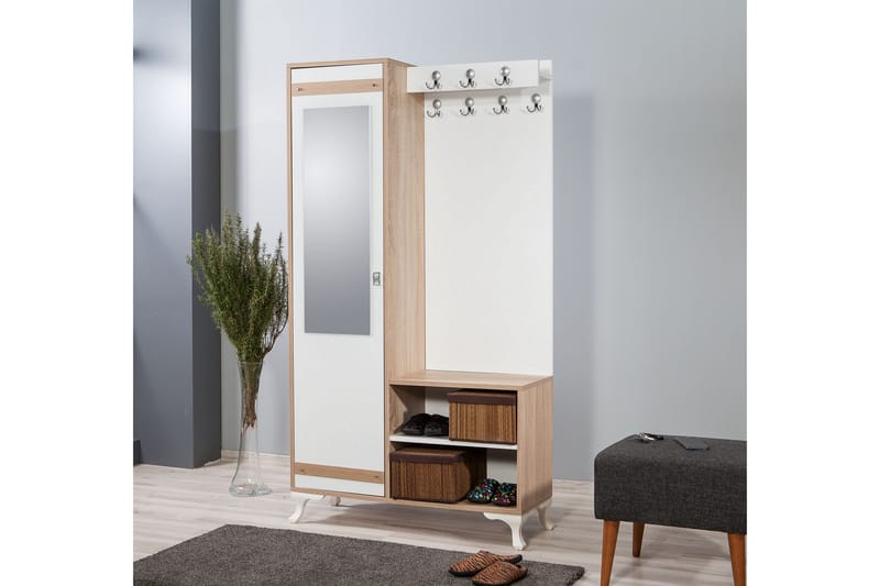 Brokind Klädförvaring 100 cm - Brun - Möbler - Hallmöbler - Möbelset för hall & entre