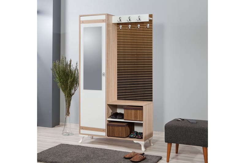 Brokind Klädförvaring 100 cm - Brun - Möbler - Hallmöbler - Möbelset för hall & entre