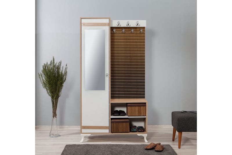 Brokind Klädförvaring 100 cm - Brun - Möbler - Hallmöbler - Möbelset för hall & entre