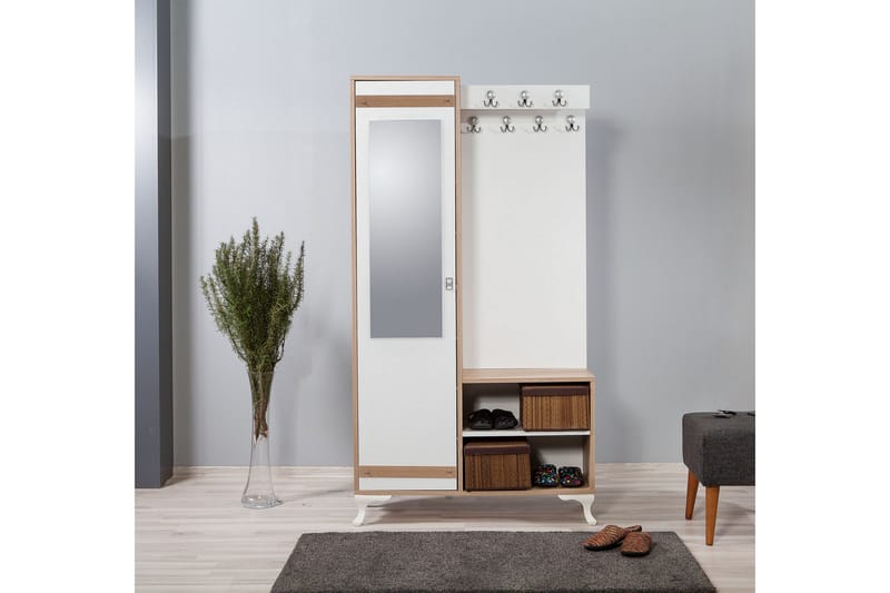 Brokind Klädförvaring 100 cm - Brun - Möbler - Hallmöbler - Möbelset för hall & entre