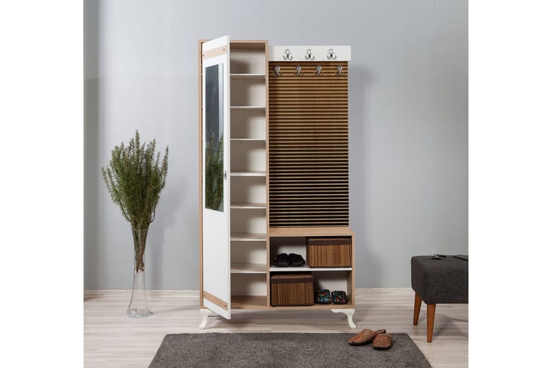 Brokind Klädförvaring 100 cm - Brun - Möbler - Hallmöbler - Möbelset för hall & entre