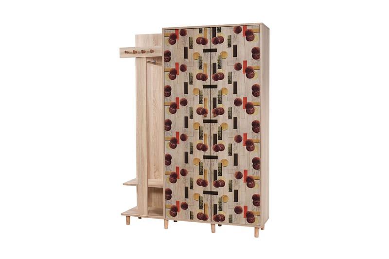 Brokind Klädförvaring 135 cm - Brun/Ek - Möbler - Hallmöbler - Möbelset för hall & entre