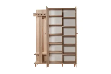 Brokind Klädförvaring 135 cm - Ek/Brun - Möbler - Hallmöbler - Möbelset för hall & entre