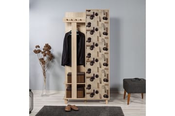 Brokind Klädförvaring 90 cm - Brun - Möbler - Hallmöbler - Möbelset för hall & entre