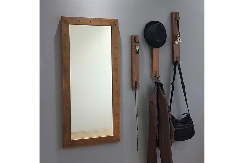 Delfelder Hallmöbel 110 cm - Valnöt - Möbler - Hallmöbler - Möbelset för hall & entre