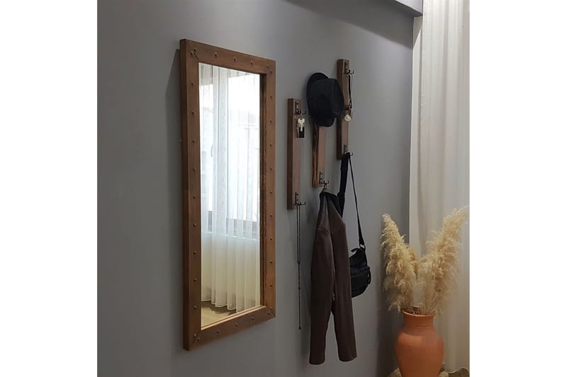 Delfelder Hallmöbel 110 cm - Valnöt - Möbler - Hallmöbler - Möbelset för hall & entre