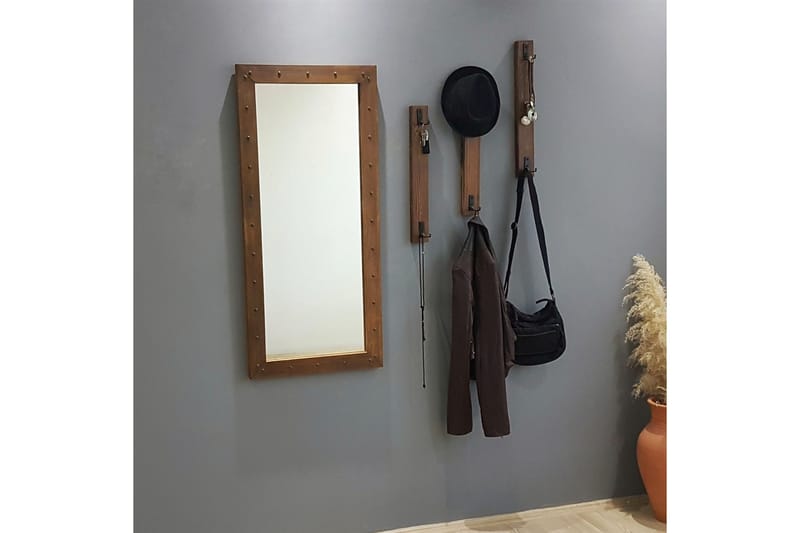Delfelder Hallmöbel 110 cm - Valnöt - Möbler - Hallmöbler - Möbelset för hall & entre