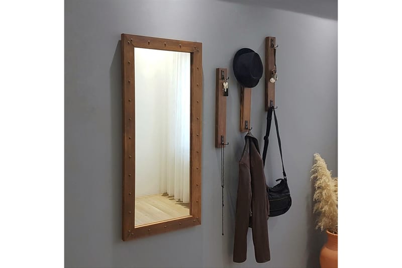 Delfelder Hallmöbel 110 cm - Valnöt - Möbler - Hallmöbler - Möbelset för hall & entre
