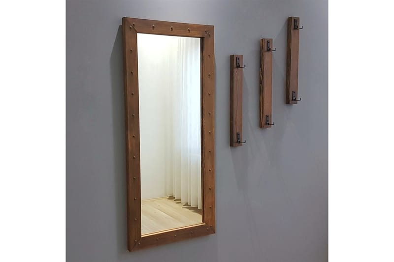 Delfelder Hallmöbel 110 cm - Valnöt - Möbler - Hallmöbler - Möbelset för hall & entre
