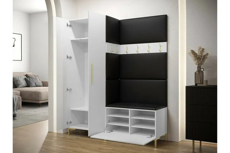 Dunvegan Hallmöbelset 158x44 cm - Svart - Möbler - Hallmöbler - Möbelset för hall & entre