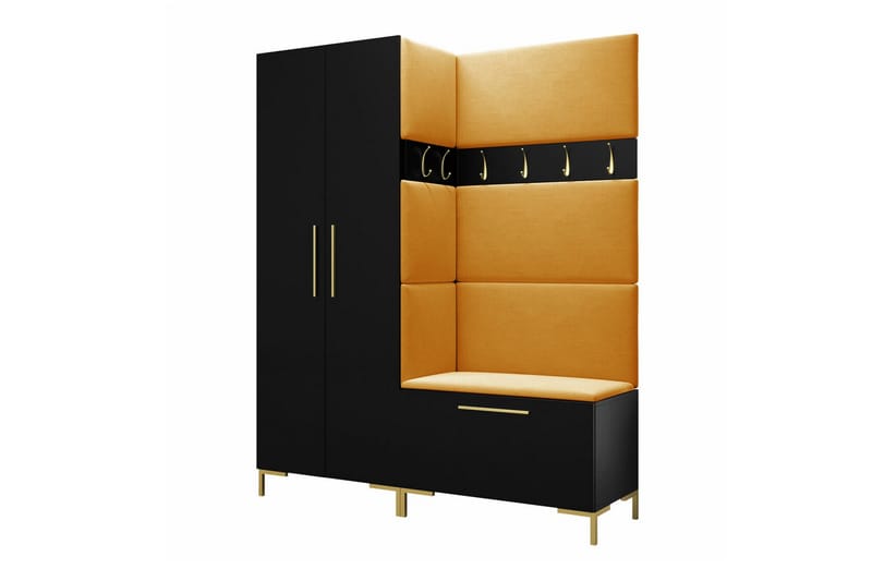 Dunvegan Hallmöbelset 158x44 cm - Svart - Möbler - Hallmöbler - Möbelset för hall & entre