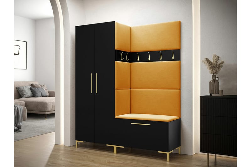 Dunvegan Hallmöbelset 158x44 cm - Svart - Möbler - Hallmöbler - Möbelset för hall & entre