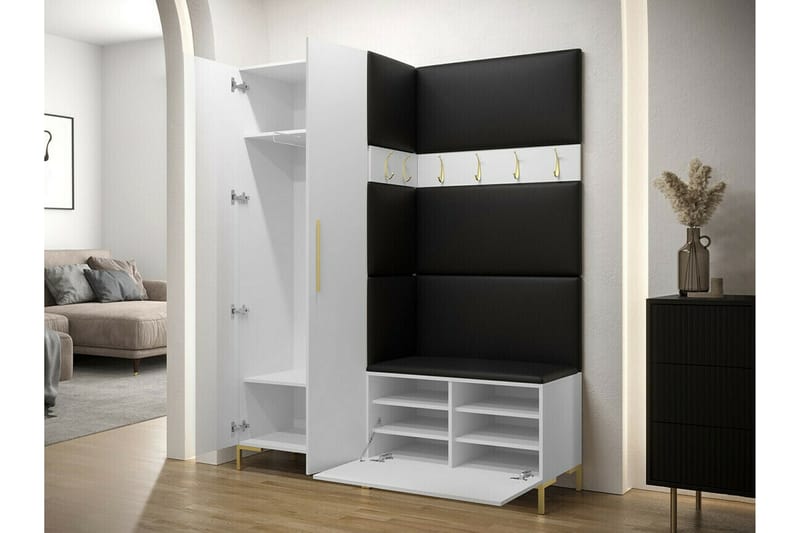 Dunvegan Hallmöbelset 158x44 cm - Vit - Möbler - Hallmöbler - Möbelset för hall & entre
