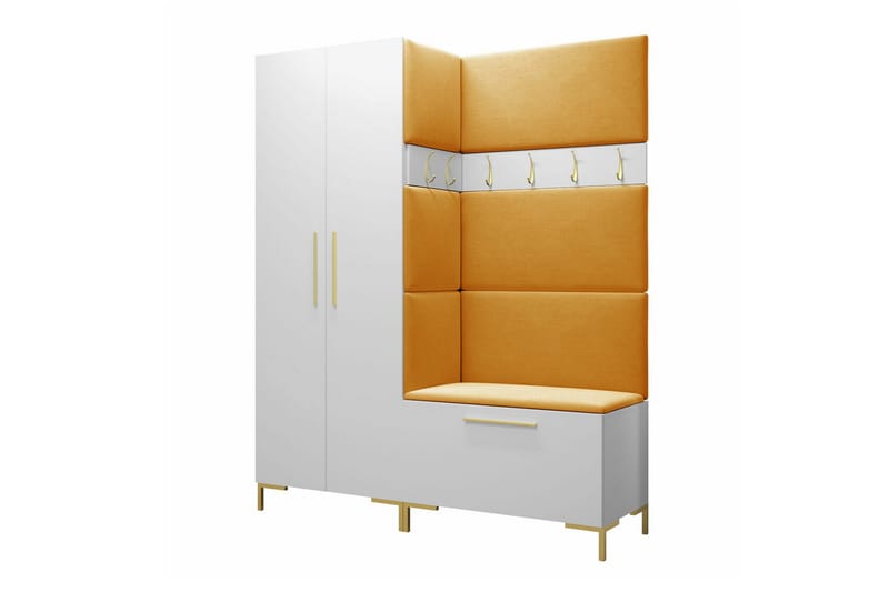 Dunvegan Hallmöbelset 158x44 cm - Vit - Möbler - Hallmöbler - Möbelset för hall & entre