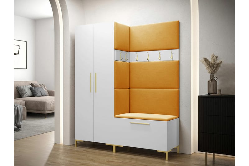 Dunvegan Hallmöbelset 158x44 cm - Vit - Möbler - Hallmöbler - Möbelset för hall & entre