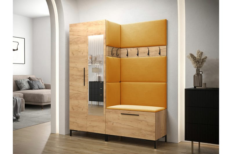 Dunvegan Hallmöbelset 158x46 cm - Brun - Möbler - Hallmöbler - Möbelset för hall & entre