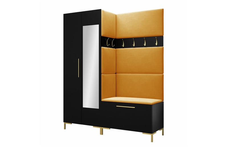 Dunvegan Hallmöbelset 158x46 cm - Svart - Möbler - Hallmöbler - Möbelset för hall & entre