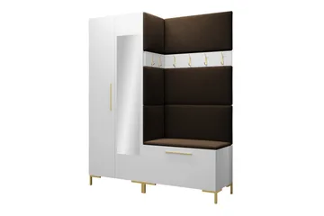 Dunvegan Hallmöbelset 158x46 cm - Vit - Möbler - Hallmöbler - Möbelset för hall & entre