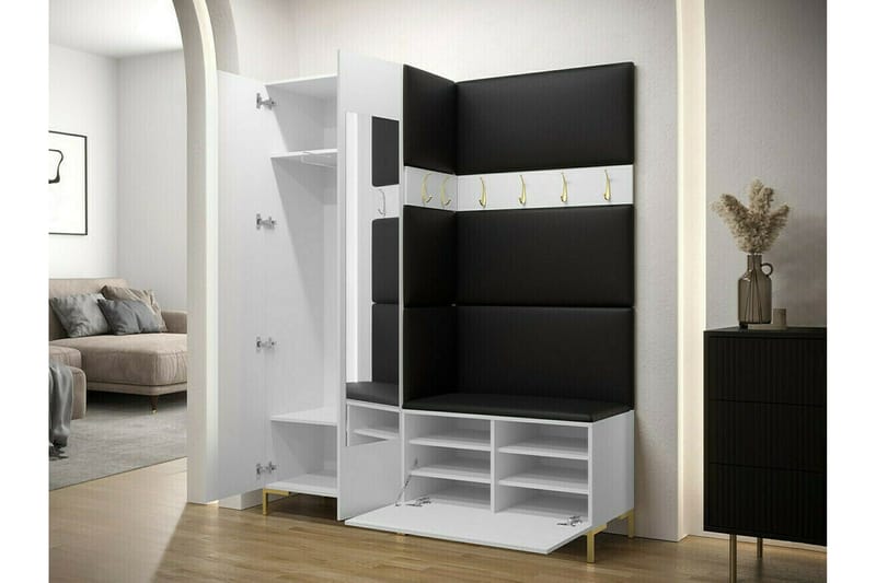 Dunvegan Hallmöbelset 158x46 cm White - Möbler - Hallmöbler - Möbelset för hall & entre