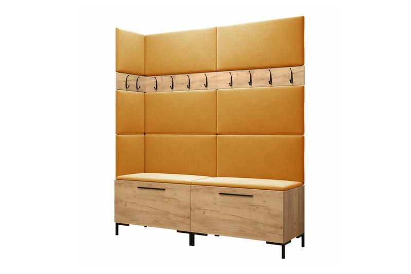 Dunvegan Hallmöbelset 168x46 cm - Brun - Möbler - Hallmöbler - Möbelset för hall & entre