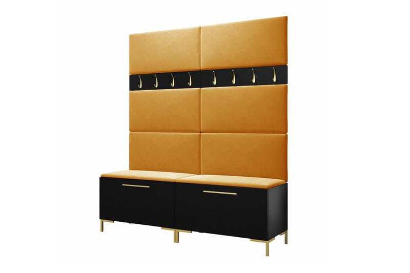 Dunvegan Hallmöbelset 168x46 cm - Svart - Möbler - Hallmöbler - Möbelset för hall & entre
