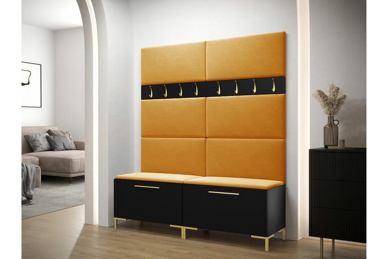 Dunvegan Hallmöbelset 168x46 cm - Svart - Möbler - Hallmöbler - Möbelset för hall & entre