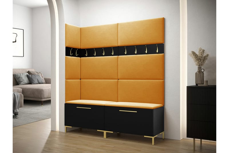 Dunvegan Hallmöbelset 168x46 cm - Svart - Möbler - Hallmöbler - Möbelset för hall & entre