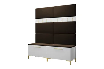 Dunvegan Hallmöbelset 168x46 cm - Vit - Möbler - Hallmöbler - Möbelset för hall & entre