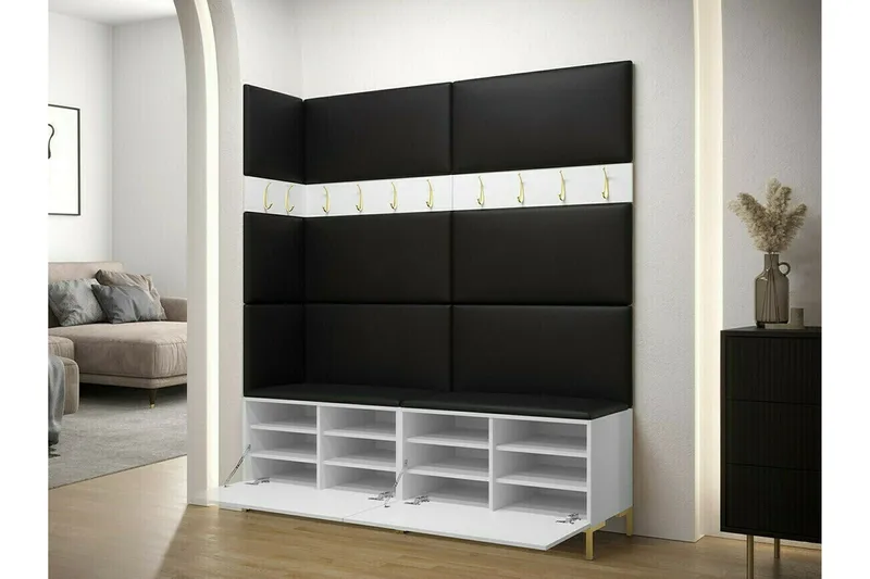 Dunvegan Hallmöbelset 168x46 cm - Vit - Möbler - Hallmöbler - Möbelset för hall & entre