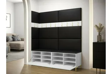 Dunvegan Hallmöbelset 168x46 cm - Vit - Möbler - Hallmöbler - Möbelset för hall & entre