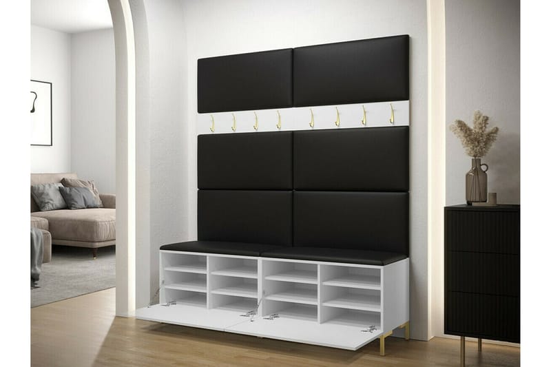 Dunvegan Hallmöbelset 168x46 cm - Vit - Möbler - Hallmöbler - Möbelset för hall & entre