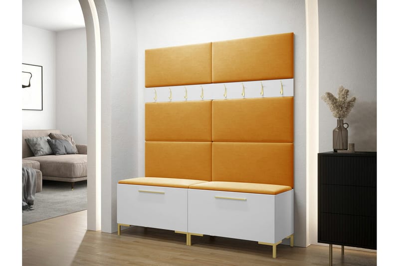 Dunvegan Hallmöbelset 168x46 cm - Vit - Möbler - Hallmöbler - Möbelset för hall & entre