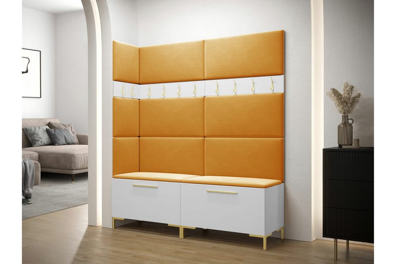 Dunvegan Hallmöbelset 168x46 cm - Vit - Möbler - Hallmöbler - Möbelset för hall & entre